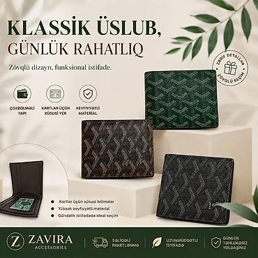 accessories: ZAVIRA Accessories – klassik üslubda gündəlik cüzdan - Zövqlü dizayn — 1