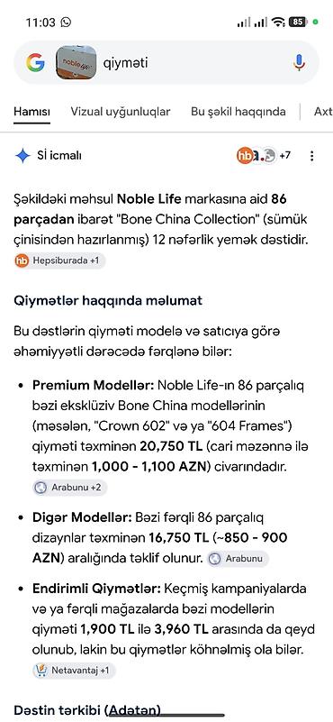 Qab-qacaq və mətbəx ləvazimatları: Nahar dəsti, rəng - Ağ, Farfor — 4