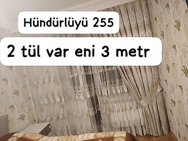 bizon promo: Hündürlüyü 255 eni 3 metr
2 eded tül var qol satılmır — 1