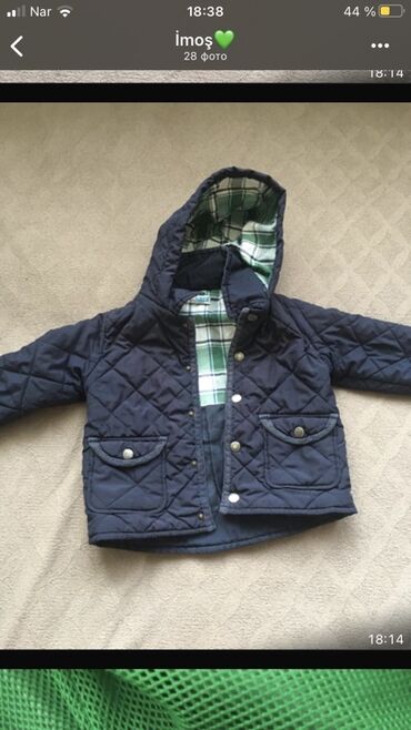 Пиджаки: Uşaq üçün kapüşonlu quilted gödəkcə - Brend: Mackays - Ölçü: Etiketdə