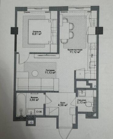 элитные квартиры продаж: 2 комнаты, 47 м², Элитка, 10 этаж, Дизайнерский ремонт