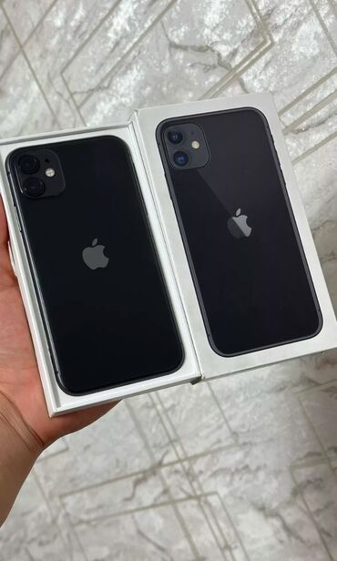 iphone 10 телефон: IPhone 11, Колдонулган, 128 ГБ, Кара, Коргоочу айнек, 84 %