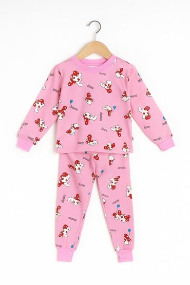 Alt paltar, corablar: Uşaq pijama dəstləri – 2 hissədən ibarət rahat komplekt - Üst və — 5