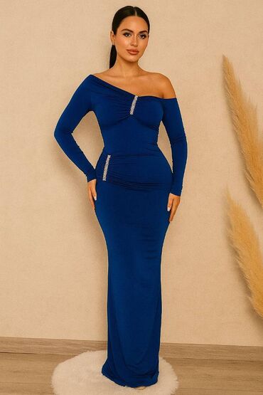 pantalone bez kaisa: L (EU 40), color - Blue, Cocktail, Long sleeves