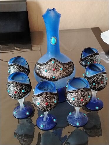 xonca qabları: Rəng - Mavi, Şüşə lalafo.az -da xonca qabları: Rəng - Mavi, Şüşə