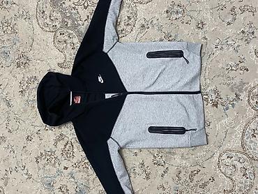 ички кийим: Эркектердин толстовкасы, L, Nike, Колдонулган, түсү - Кара — 2