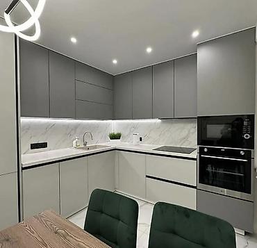 silver kitchen: Кухонный гарнитур, Новый, цвет - Серый — 1