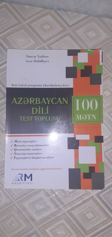 gülnarə umudova test və tapşırıqlar toplusu cavablari: Az dili tuncay test toplusu kitab yaxın bir vaxtda alınan kitabdır