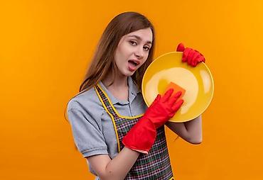 сколов: Универсальная кухонная губка для мытья посуды - Эффективно удаляет — 1