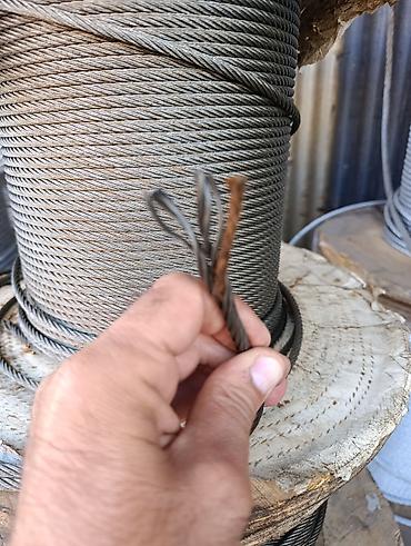 Metal troslar: Kabel çəkmək üçün parnik üçün sinklənmiş paslanmayan tros (polad tel — 5