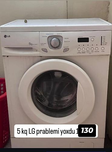 Məişət texnikası: LG avtomatik paltaryuyan maşın - Yükləmə həcmi: 5 kq - Ön yükləməli - — 1