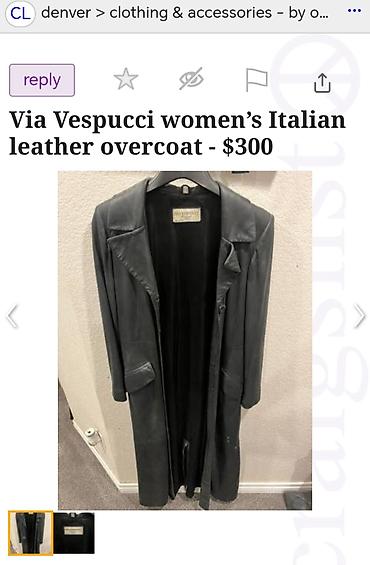 mexli paltolar: Original Via Vespucci Vintage (1990s–2000s) Women's real lambskin — 3