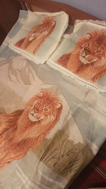 Pastel dəstləri: ● Yataq örtüyü ● 250 x 210 ölçüdə zərif zərli sapla işlənmiş — 8