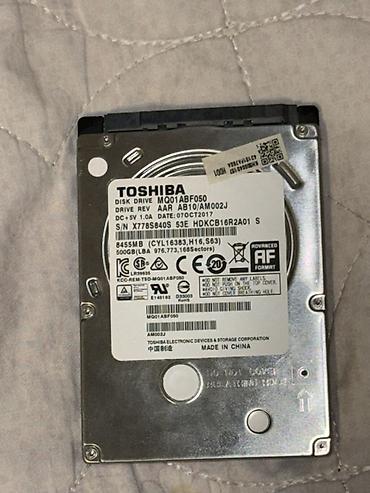 honor 8 s: Toshiba 2.5" HDD – MQ01ABF050 - Tutum: 500 GB (LBA: 976,773,168 — 2