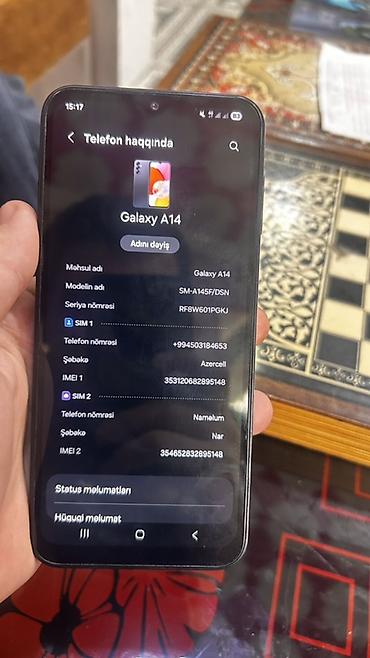 iphone 12 pro max plata: Samsung Galaxy A14, 128 GB, rəng - Qara, İki sim kartlı — 3