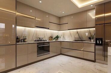 Sifarişlə mətbəx mebeli: Sifarişlə mətbəx dəsti, Özü çəkən petlələr, Mat laminat, Kredit var, Pulsuz çatdırılma, Rayonlara çatdırılma — 2