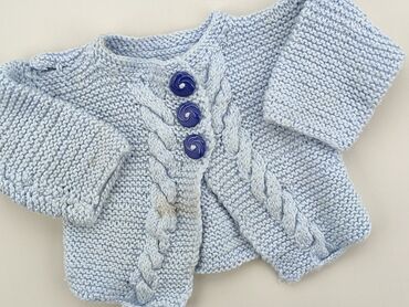 niebieski sweterek dla niemowlaka: Kardigan, Wcześniak, stan - Zadowalający