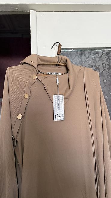 очки кена: Повседневное платье, Made in KG, Осень-весна, Длинная модель, Лапша, 2XL — 8