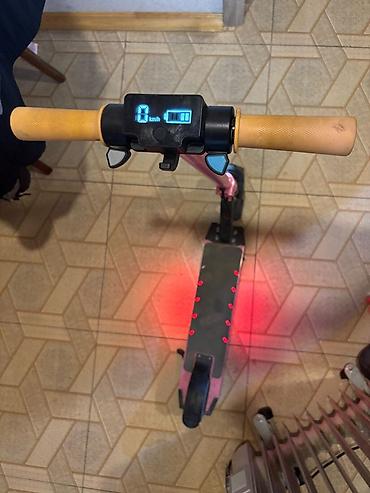 гироскутер с ручкой: Scooba elektrikli skuteri - Rəng: qara–boz korpus, yaşıl vurğular - — 9