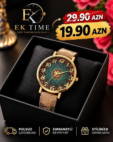 nar 1 saat: ✨ Zərif Dizaynlı Qadın Qol Saatı – Cəmi 19.90 AZN 💎 Gündəlik və dəbli — 1