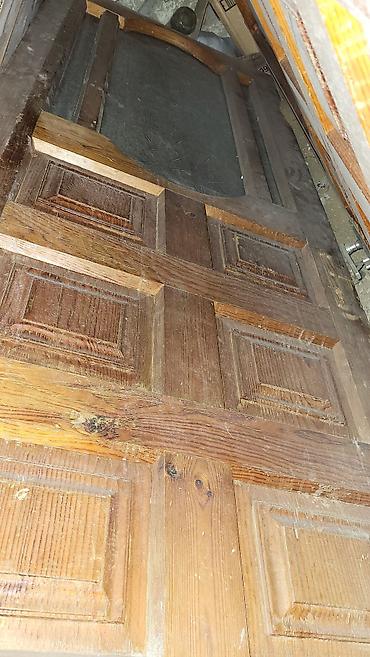 Giriş qapıları: Taxta giriş qapısı - Material: tam ağac (kütləvi), klassik panelli — 2