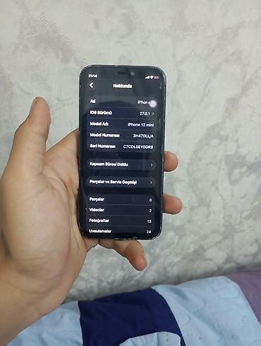4s iphone: IPhone 12 mini, 64 GB, Pacific Blue, Simsiz şarj, Face ID — 4