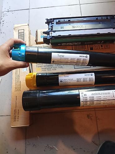 Ofis avadanlığı: Xerox orijinal toner kartricləri dəsti + Canon imaging drum — 3