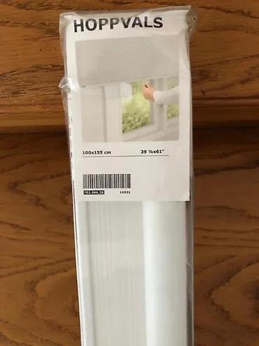 Zavese i draperije: IKEA HOPPVALS ćelijasta roletna – bela, 100x195 cm - Tip — 5