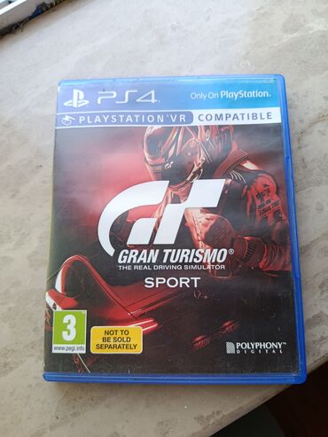 Oyun diskləri və kartricləri: PlayStation 4 konsolu üçün nəzərdə tutulmuş Gran Turismo Sport video