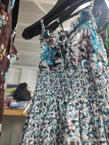 Повседневные платья: Сарафаны размер стандартный (42-48) цена 200 сом, ткань штапель
