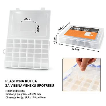 KMT Kutija za odlaganje sa 36 pregrada 3200043-A Praktična plastična