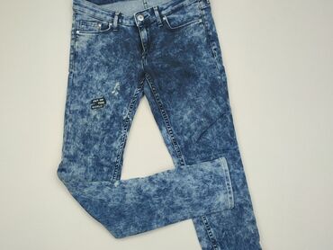 spódniczka jeansowe szara: Jeansy, H&M, 2XS, stan - Dobry