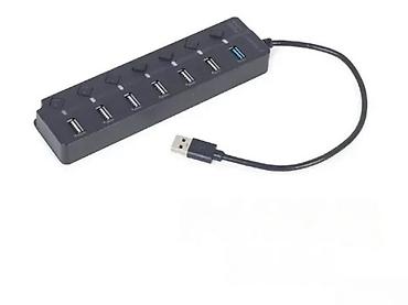 Druga oprema za računare i laptopove: Gembird 7-portni USB hab sa prekidačima - Ukupno 7 USB priključaka — 1