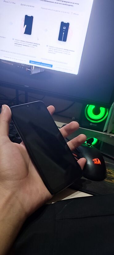 телефоны xiaomi redmi 11pro: Redmi, Redmi Note 7, Колдонулган, 64 ГБ, түсү - Кара, 2 SIM