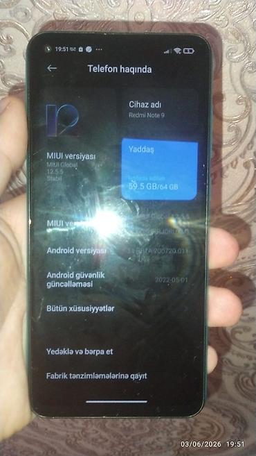 redmi note 9 kabrolari: Redmi Note 9, 64 GB, rəng - Yaşıl, İki sim kartlı — 5
