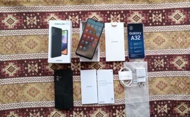 philips xenium x530: Samsung Galaxy A32, 128 GB, rəng - Qara, Zəmanət, Sensor, Barmaq izi