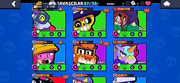 Digər kolleksiyalar: Brawl Stars hesabı – yüksək inkişaf etmiş kolleksiya - Ümumi — 9