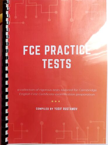 Testlər: Yusif Rüstəmov tərəfindən tərtib edilmiş, Cambridge English First