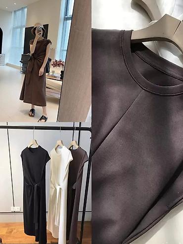 Повседневные платья: Женская одежда в стиле casual и smart-casual - Длинные безрукавные — 11
