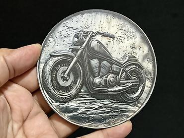 perde aksesuar: Retro motosiklet temalı dairəvi altlıqlar (koasterlər) – 9 ədəd dəst — 8