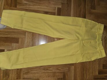 pvc pantalone: M (EU 38), Visok struk, Ravne nogavice