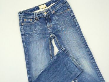 czarne jeansy mom fit z wysokim stanem: Jeans, 9 years, 128/134, condition - Good