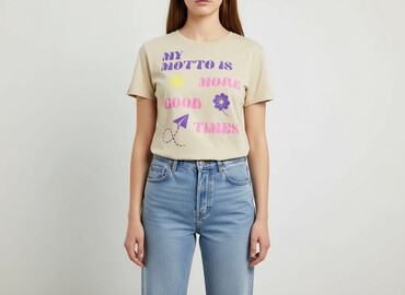 t shirty 4 f: Cropp, Футболка жіноча, розмір M