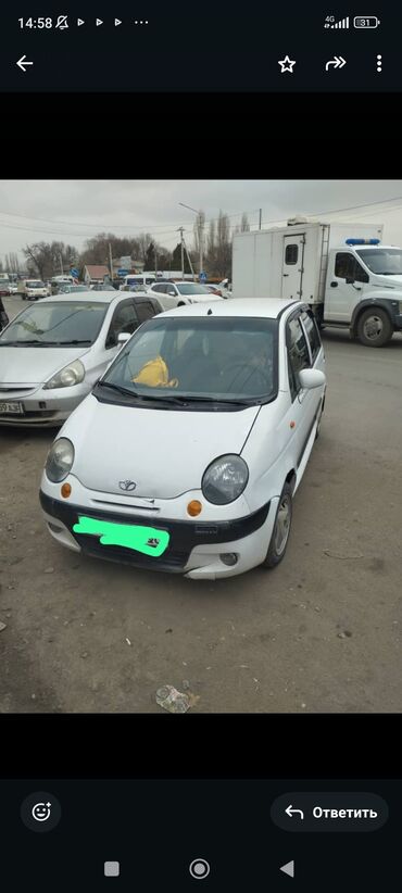 опель зафира б: Daewoo Matiz: 2003 г., 0.8 л, Вариатор, Бензин