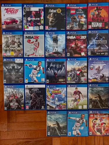 PS5 (Sony PlayStation 5): PS4 üçün orijinal disk oyunlarının geniş seçimi 15 AZN başlayır