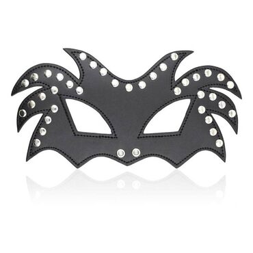 ламинари маска: Сексшоп, интим магазин "LoveShop" Черная маска с заклепками и