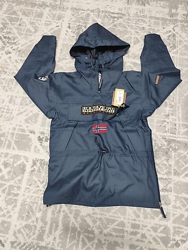анорак: Мужская куртка, 2XL, Napapijri, Новый, цвет - Синий, Самовывоз — 2