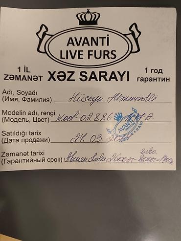 Digər qadın geyimləri: NAFA Northern kürk palto. Az və səliqəli istifadə olunub. - — 3