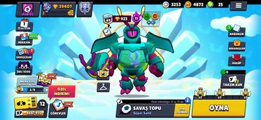 PS5 (Sony PlayStation 5): Brawl Stars mobil oyununa aid bu hesab, müxtəlif döyüşçüləri və oyun