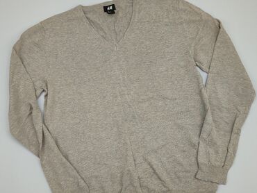 skórzane spódnice brązowa: Sweter, H&M, M, stan - Idealny